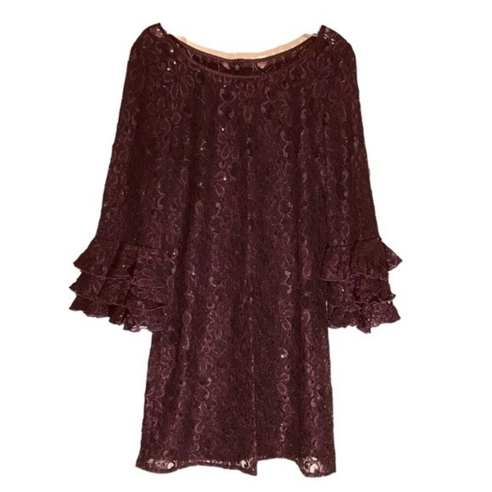 Jessica Howard Sequined Lace Dress